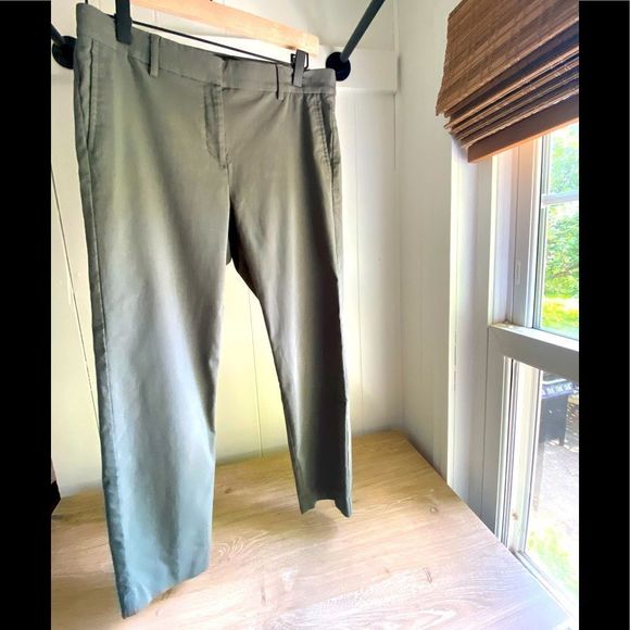 J.Jill Wearever Refined Woven Trouser - 8P - Olive Green - Picture 1 of 8
